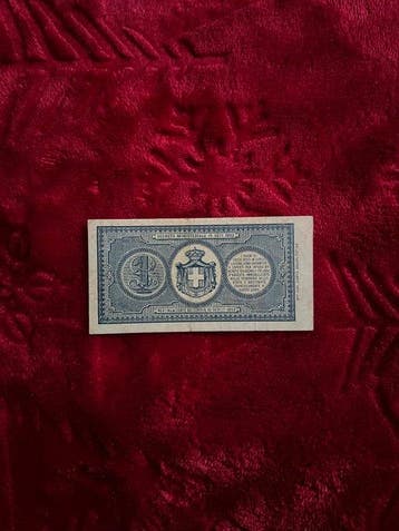 Italie. - 3 banknotes - various dates