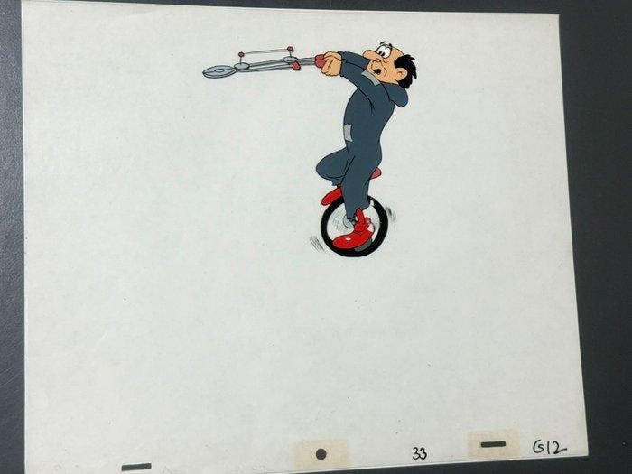 Hanna-Barbera - Célule d’animation originale de Gargamel -, Cd's en Dvd's, Dvd's | Tekenfilms en Animatie