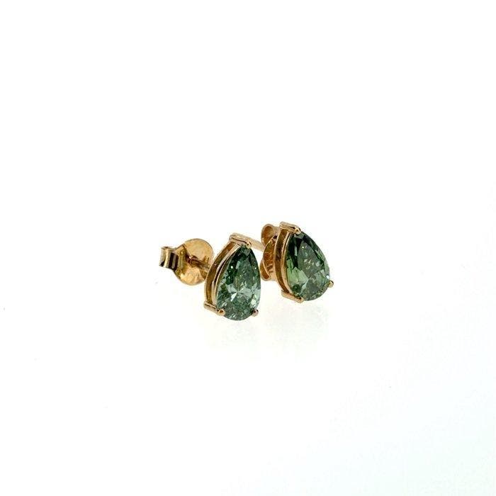 Zonder minimumprijs - Oorbellen - 14 karaat Geel goud -, Bijoux, Sacs & Beauté, Boucles d'oreilles
