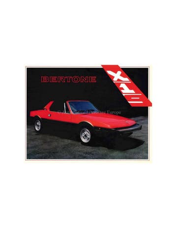 1984 BERTONE X1/9 BROCHURE