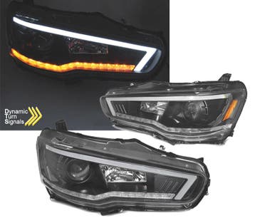 PHARES TUBE LIGHT LED DYNAMIQUE POUR MITSUBISHI LANCER VIII, Verzenden, Nieuw