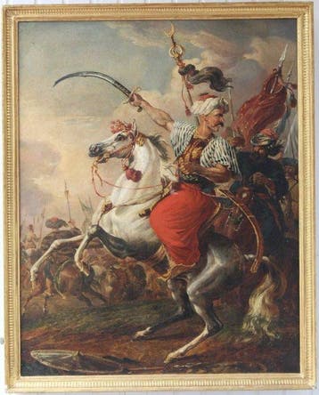 Johann Nepomuk Hoechle (1790-1835) - Türkenschlacht, Antiek en Kunst