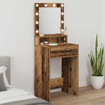 vidaXL Kaptafel Oudhout 50 x 41 x 135 cm Bewerkt hout, Verzenden