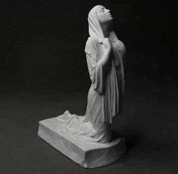 Decoratief ornament - Beeld van een biddende vrouw