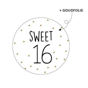 10x Sticker   Sweet 16 (Stickers), Ophalen of Verzenden, Nieuw, Meerdere stickers