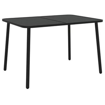 Table jardin acier 110x80 anthracite - Retour client -34%, Jardin & Terrasse, Verzenden