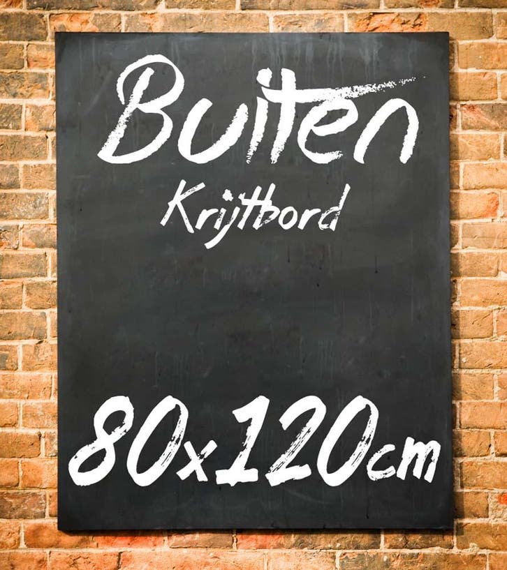 Krijtbord Buiten 80x120 cm Verticaal, Huis en Inrichting, Woonaccessoires | Lijsten, Verzenden