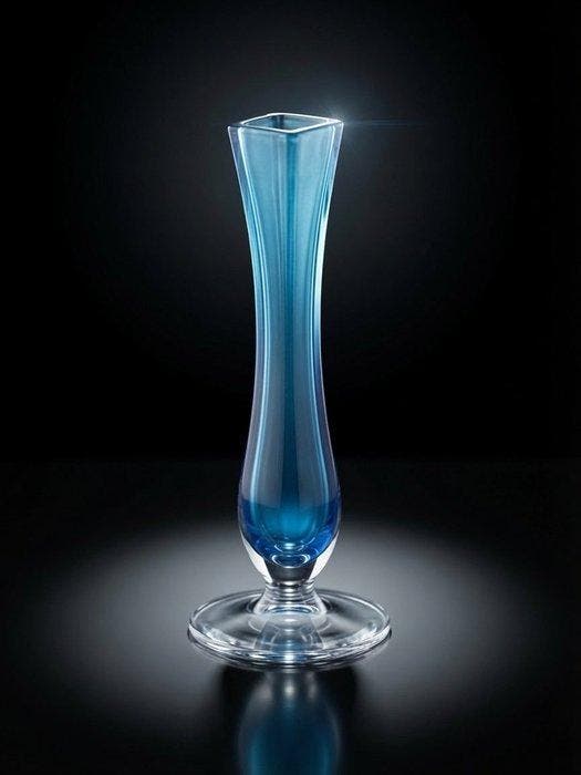 Val Saint Lambert - Vase à fleur unique - Bourgeon avec, Antiquités & Art, Antiquités | Verre & Cristal