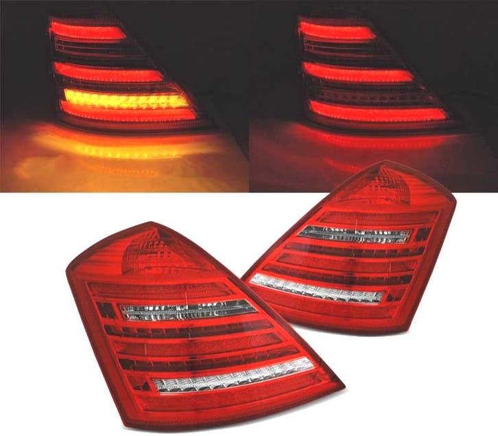 FEUX ARRIÈRE MERCEDES W221 CLASSE S LOOK W222 05-09 LED DYNA, Auto-onderdelen, Verlichting, Verzenden