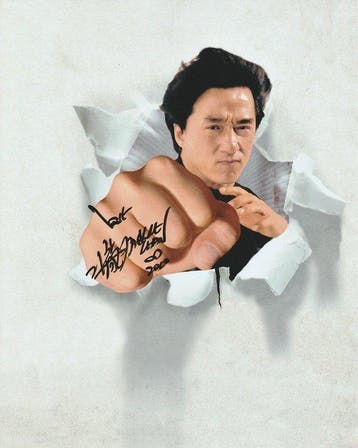 Hollywood Legend - Signed by Jackie Chan, Nieuw