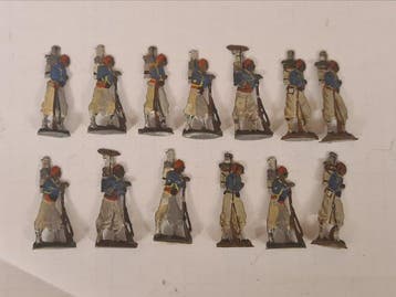 Handarbeit - Tinnen soldaat - 13 seltene Zinnfiguren