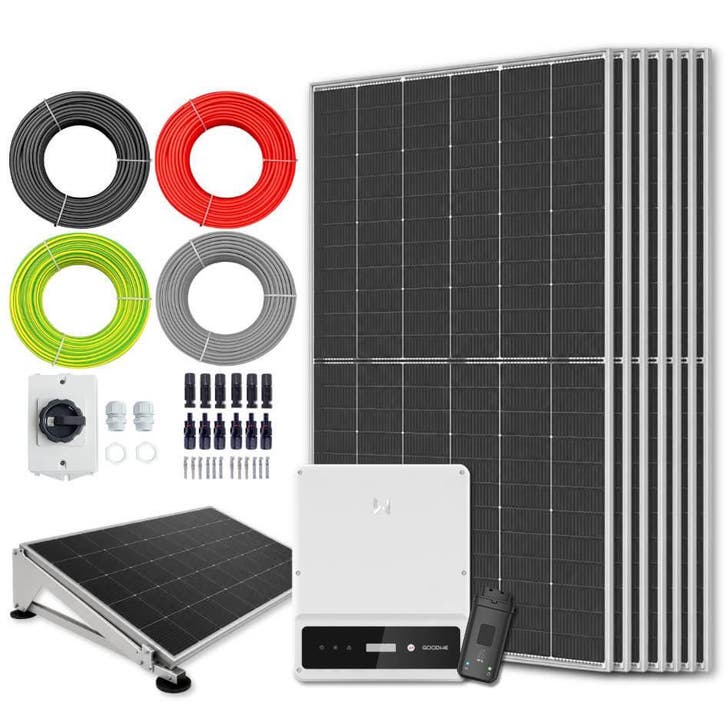 Zonnepanelen pakket voor platdak - 5.6 kW - 10x 560, Doe-het-zelf en Bouw, Zonnepanelen en Toebehoren, Ophalen of Verzenden