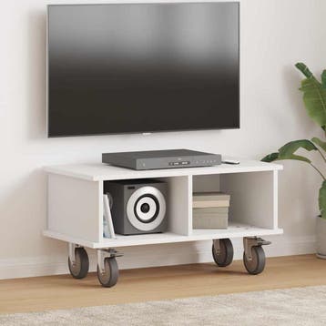 vidaXL TV Stand 68,5 x 35 x 35 cm Wit Bewerkt hout, Verzenden, Nieuw