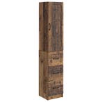 vidaXL Kast Set 2 pcs Oud hout 33 x 34,5 x 87 cm Bewerkt, Huis en Inrichting, Verzenden, Nieuw