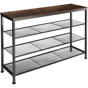 tectake Schoenenrek Portsmouth 100x30,5x72,5cm - Industrieel, Verzenden, Nieuw