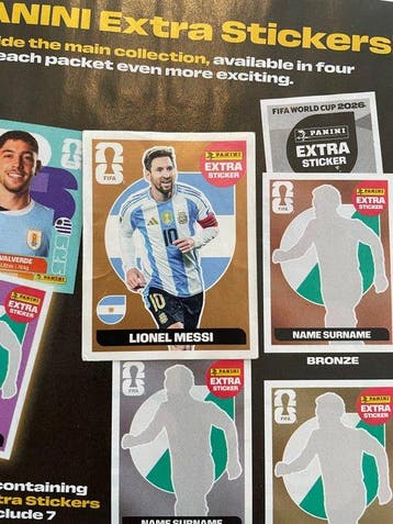 Panini USA 2026 World Cup Lionel Messi Extra sticker Bronze, Nieuw