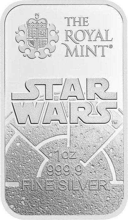 1 Troy Ounce - Zilver .999 - Star Wars Dark Side 2026 Royal, Postzegels en Munten, Edelmetalen en Baren