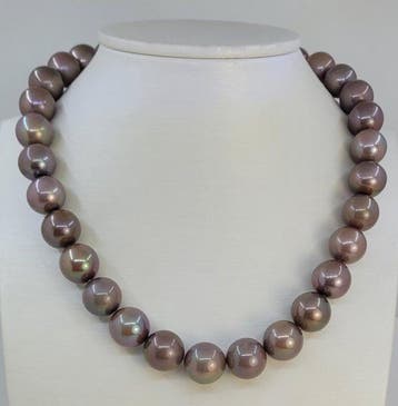 Collier Groses perles Edison rondes de 13 × 15 mm, Nieuw