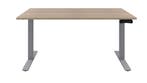 Zit sta bureau - Midden eiken bureaublad - Aluminium frame, Verzenden, In hoogte verstelbaar, Nieuw