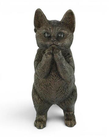sculptuur, Adorable Kitten - 24 cm - Brons