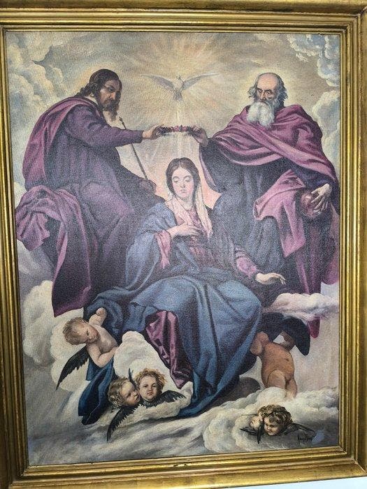 After Diego Velázquez (1599-1660) - La Coronación de la, Antiek en Kunst, Kunst | Schilderijen | Klassiek