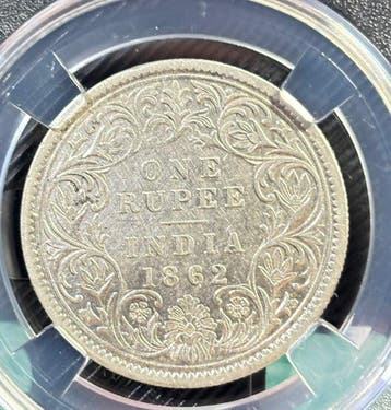 Brits India. Victoria. 1 Rupee 1862 (Zonder minimumprijs)