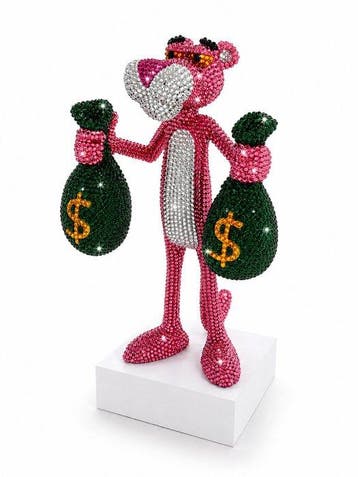 Okyes (1987) - Pink Panther Money Bags - XL size (Crystal