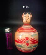 Beeldje, grote traditionele Japanse houten pop Ejiko Kokeshi, Antiek en Kunst