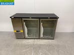RVS Efficold Barkoeling 2 Glazen Klapdeuren 146 cm 230V, Ophalen of Verzenden