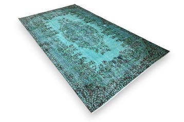 turquoise vintage - Tapis - 295 cm - 165 cm - avec, Huis en Inrichting, Nieuw