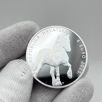 Kroatië. 4 Euro 2025 – Croatian Coldblood – 1 oz Silver coin