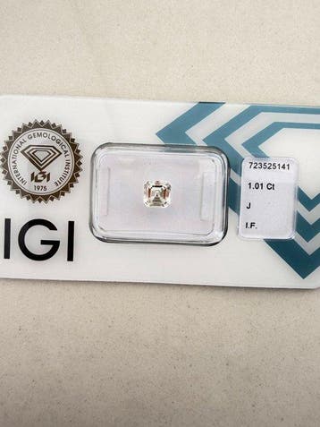 Sans prix de réserve - 1 pcs Diamant (Naturelle) - 1.01 ct -, Bijoux, Sacs & Beauté, Pierres précieuses