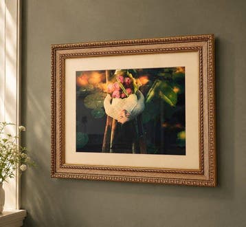 Viet Ha Tran - The Lotus Lake (Framed)