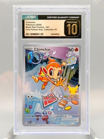 Pokémon Graded card - Chimchar - First Partner Illustration, Nieuw