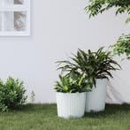 vidaXL Plantenbak met uitneembare bak rattan-look 15/15,3 L, Verzenden, Nieuw