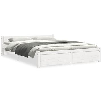 Bedframe 140x200 wit | -34% Retour deal | Slaap zacht, Huis en Inrichting, Verzenden, Wit, Tweepersoons, 140 cm