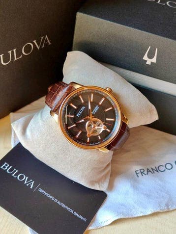Bulova - Automatic Yellow Gold - Zonder minimumprijs - Heren, Handtassen en Accessoires, Horloges | Heren, Nieuw