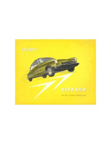1959 CITROEN DS 19 / ID 19 PROGRAMMA BROCHURE ENGELS, Ophalen of Verzenden, Nieuw