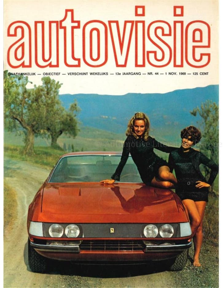 1968 AUTOVISIE MAGAZINE 44 NEDERLANDS, Livres, Autos | Brochures & Magazines