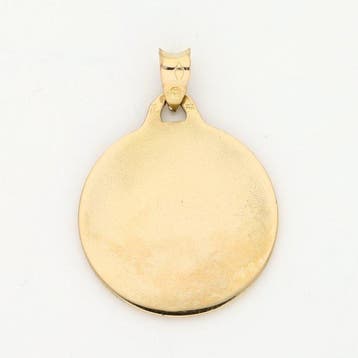 Hanger - 18 karaat Geel goud Diamant (Natuurlijk) - Robijn