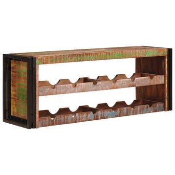 vidaXL Wijnrek Bruin 120 x 45 x 33 cm Massief hergebruikt, Verzenden, Nieuw