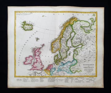 Europa - Noord-Europa / Scandinavië / Verenigd Koninkrijk /, Boeken, Atlassen en Landkaarten, Nieuw
