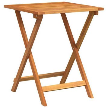 Tuintafel 60x60 | Massief hout | OP = OP, Tuin en Terras, Tuintafels, Verzenden, Zo goed als nieuw, Vierkant, Hout