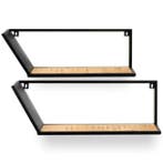 Wandrek | Hout/Metaal | 600x160x200(h)mm E.R.S., Verzenden, Nieuw in verpakking