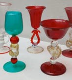 Verre à eau - Verre - 5 verres de collection en verre