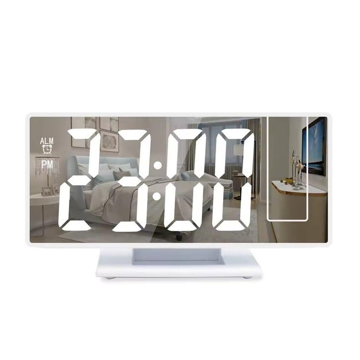Digitale Wekker met Projectie - Alarm Klok Temperatuur, Electroménager, Réveils, Envoi