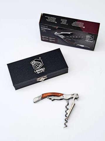 Laguiole - Corkscrew - Rose Wood - style de - Tire-bouchon -, Antiquités & Art