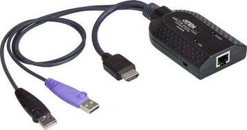 2dekans | KVM-Adapterkabel HDMI / USB 0,25 m, Computers en Software, Pc- en Netwerkkabels, Ophalen of Verzenden, Nieuw