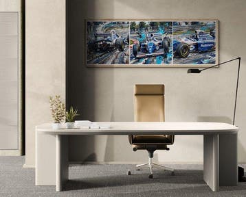 CREATIVE_HUB - Three time Senna on Imola circuit XL 40 x120, Collections, Marques automobiles, Motos & Formules 1