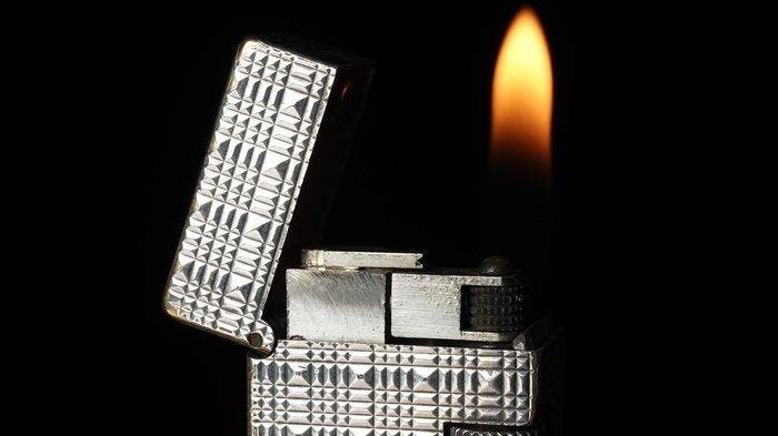 Dunill - Tartan Pattern Rollagas Lighter - Zonder, Collections, Articles de fumeurs, Briquets & Boîtes d'allumettes